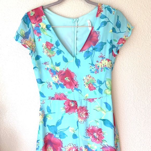 Light Floral Floor Length Dress - Picture 3 of 5